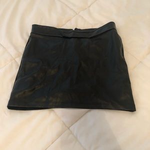 Black Leather Skirt
